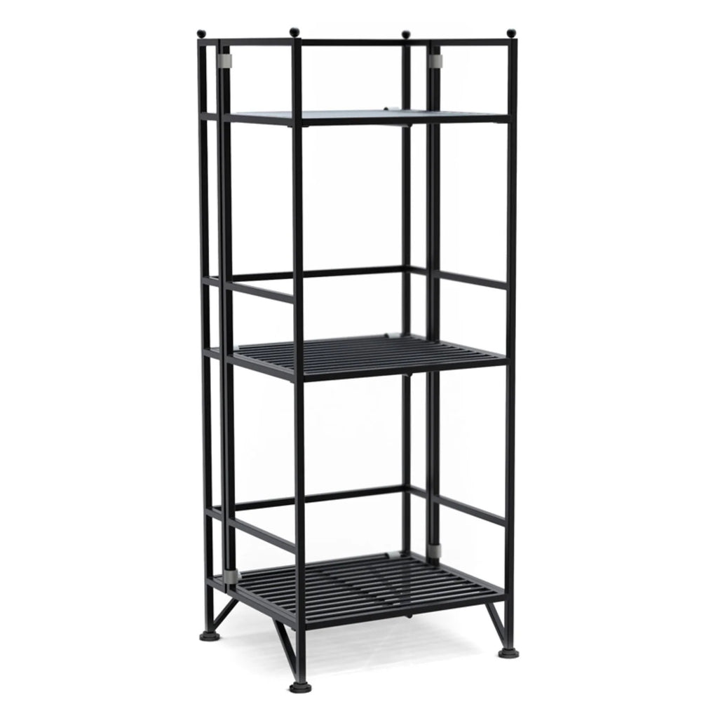 Folding 3 Shelf Metal Bookcase A12347