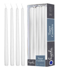 12 Pack 14 inch White Dripless Unscented Taper Candles Z8748