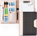 Rose Gold Portfolio Case with Clipboard and Document Sleeve K717