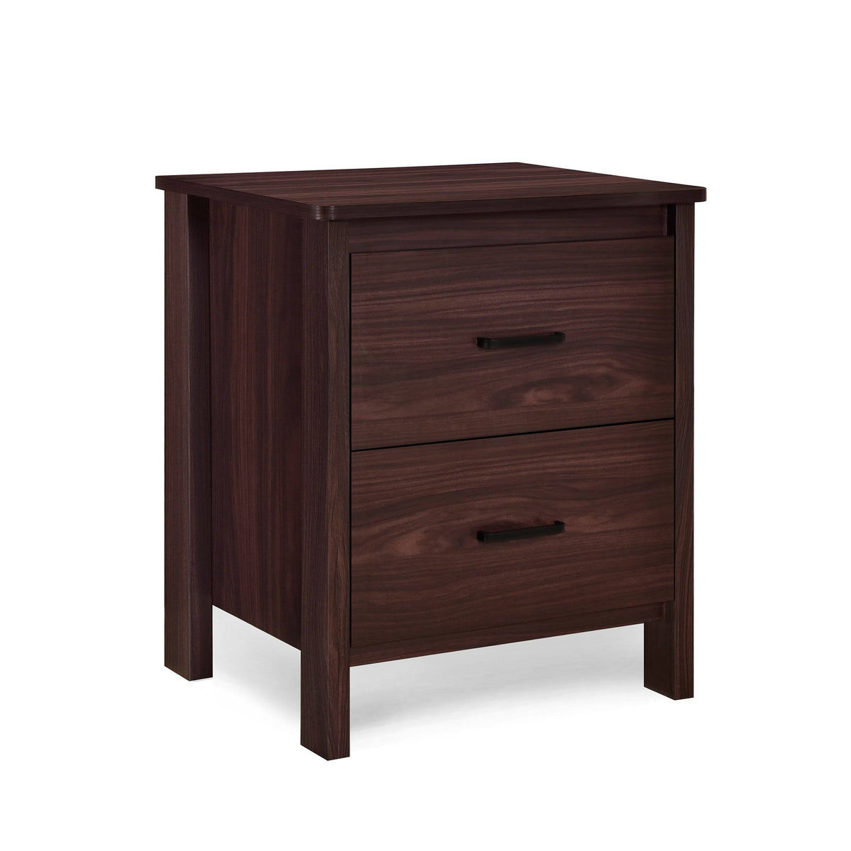 Wenge 2 Drawer Nightstand J816