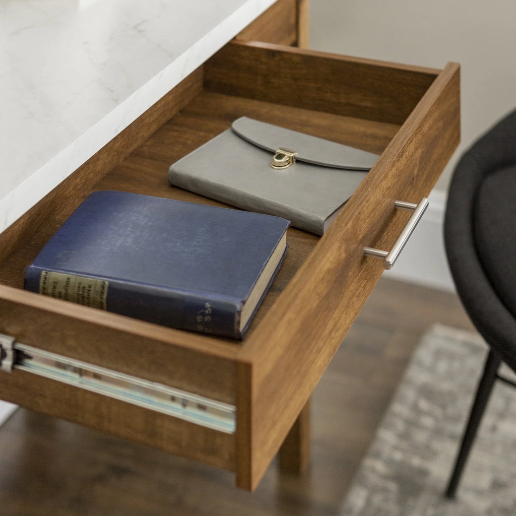 Rustic Farmhouse Computer Writing Desk with Drawer U955