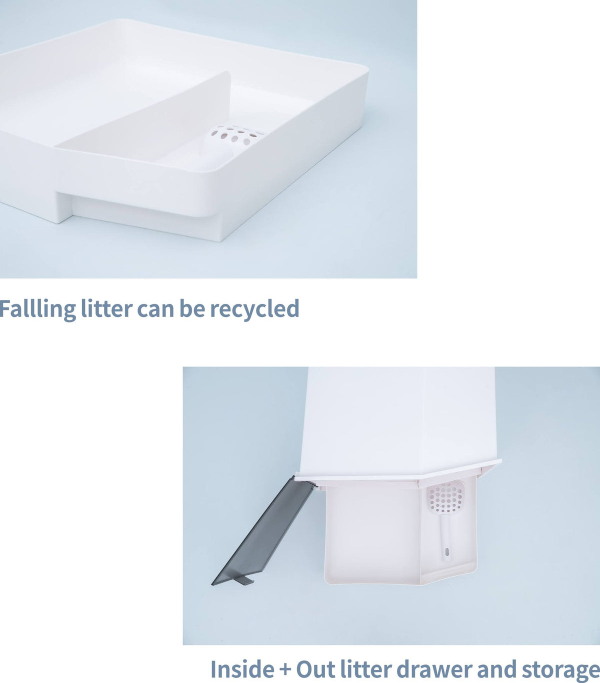 XL Semi-Closed Cat Litter Box with Scoop P78731