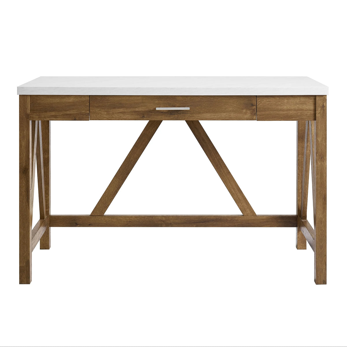 Rustic Farmhouse Computer Writing Desk with Drawer U955