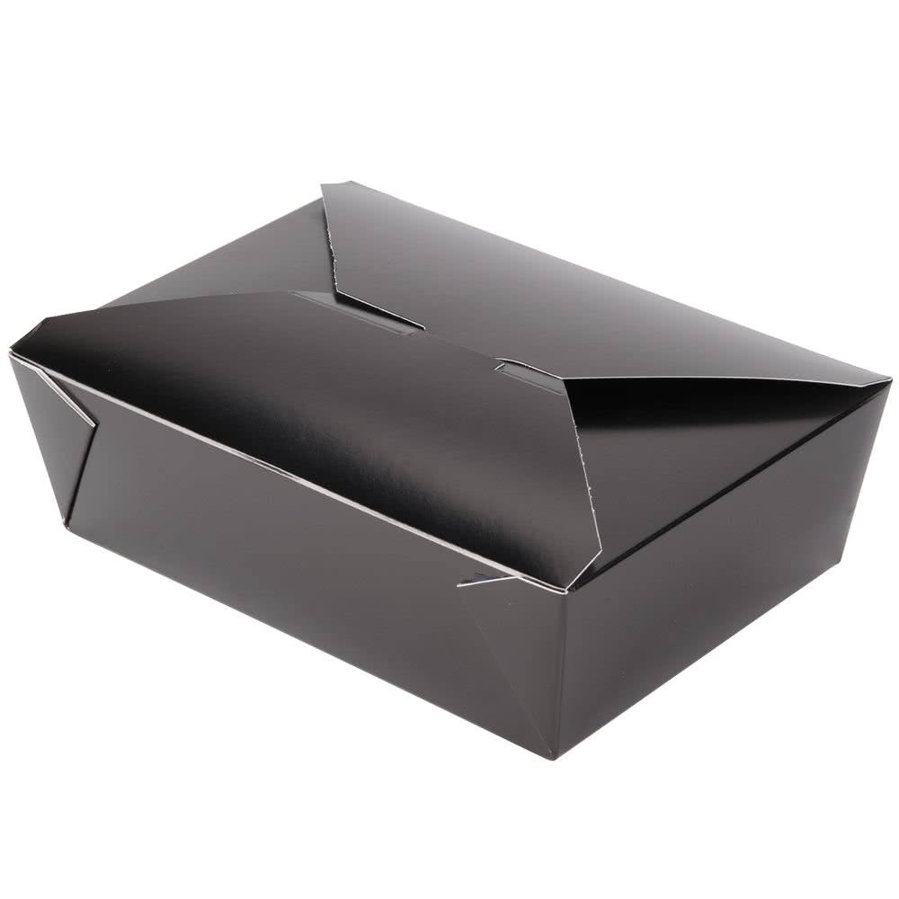 66 oz Black Paper Food Container R256490