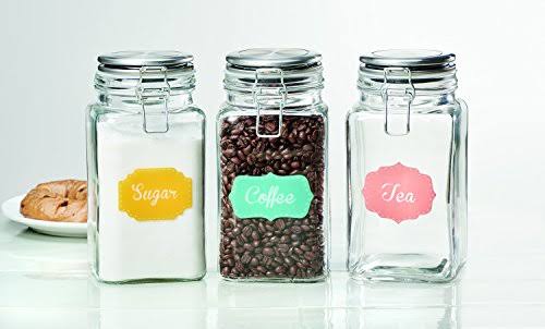 Copper Metal Canister Set of 4 E777942