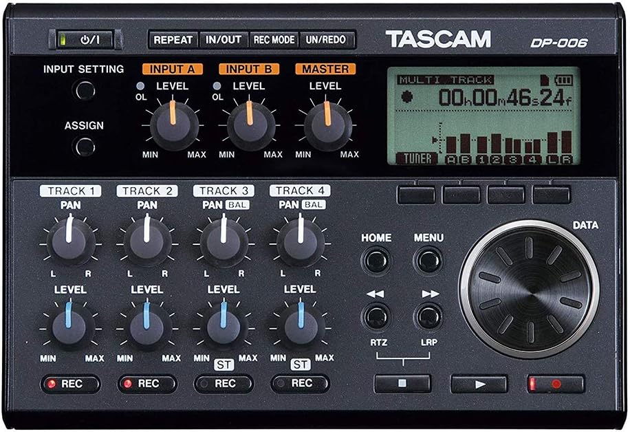 6-Track Digital Pocketstudio with AC Power Adapter, Headphones & 32GB Memory Card Bundle R19601