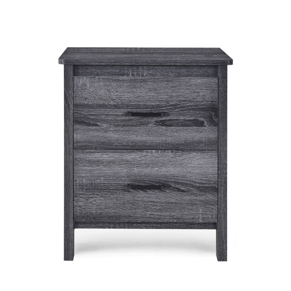Wenge 2 Drawer Nightstand J816
