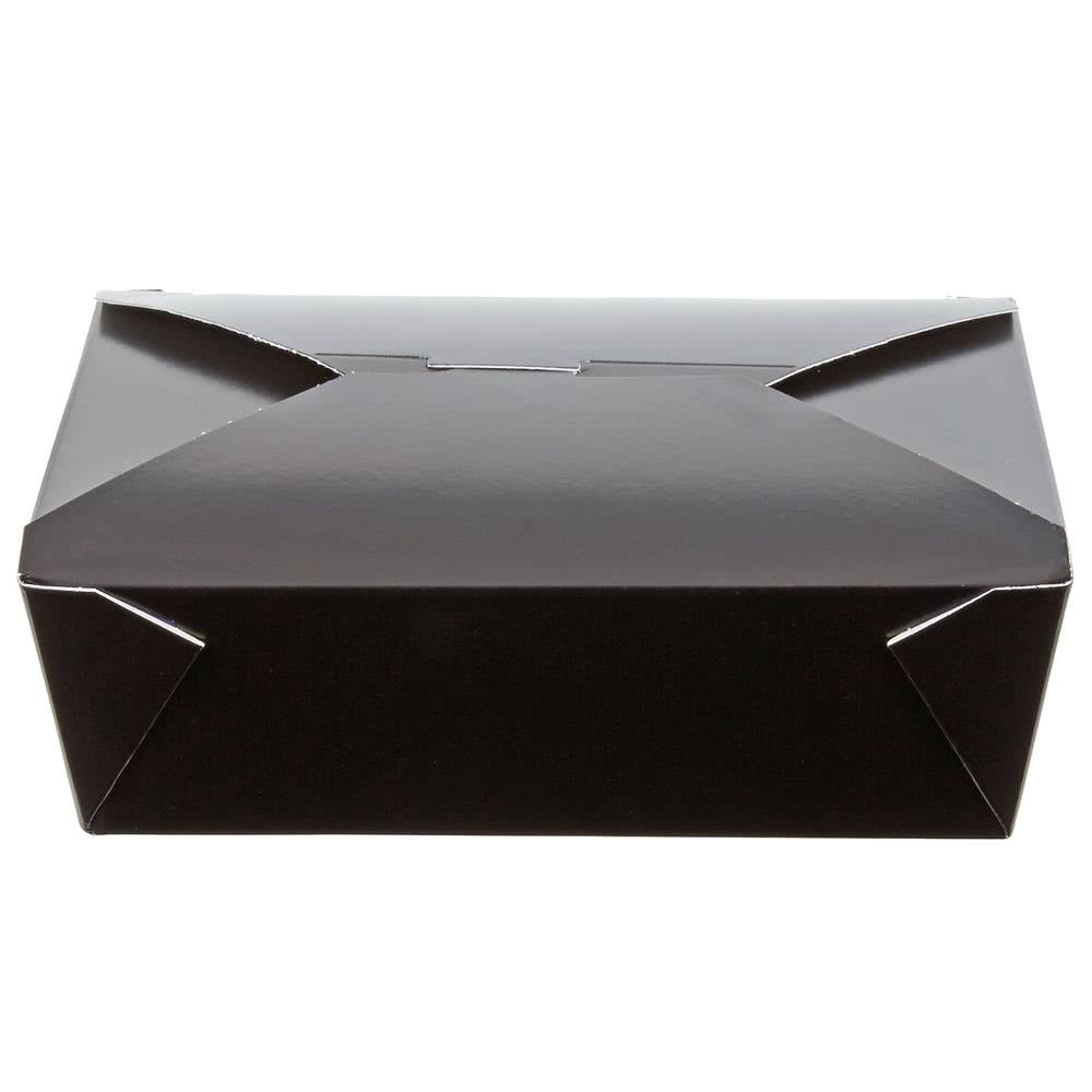 66 oz Black Paper Food Container R256490