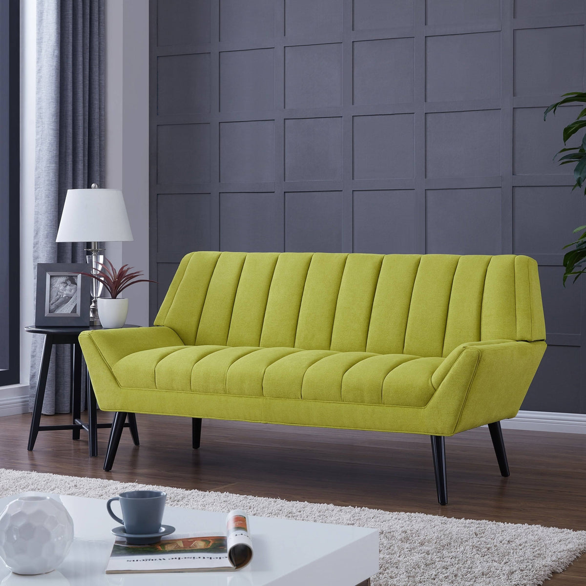 Green Velvet Sofa I113