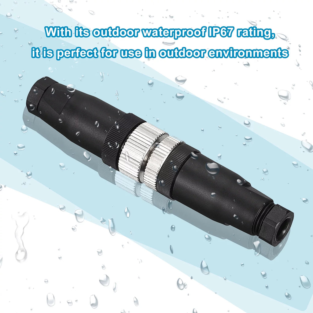 5 Pin M12 Male & Female Waterproof IP67 Circular Connector, 4 Set Z130751
