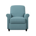 Sky Blue Push Back Recliner Chair V297