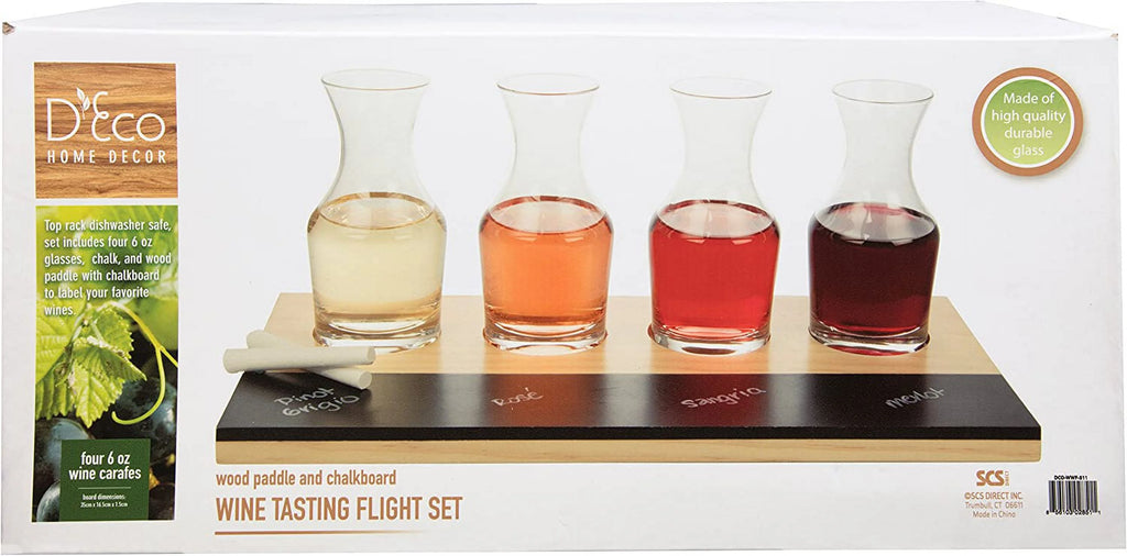 4-6oz Decanter Glasses with Paddle X34827