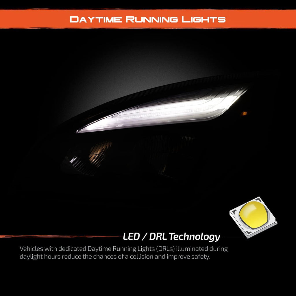 Full-LED Black Housing Headlights W33775