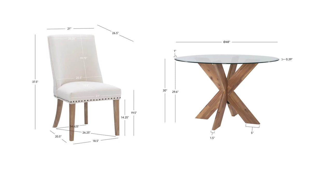 5-Piece Dining Set W566
