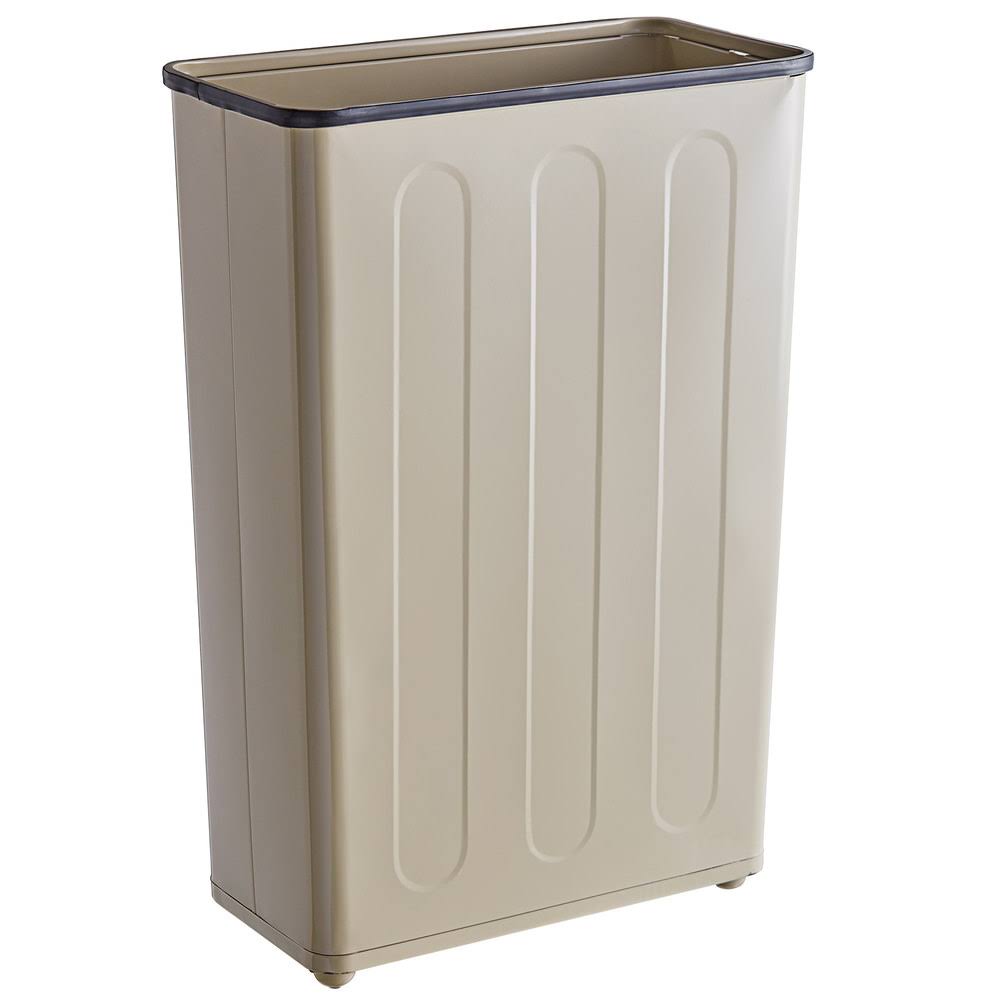 24gal Steel Rectangular Wastebasket V2549