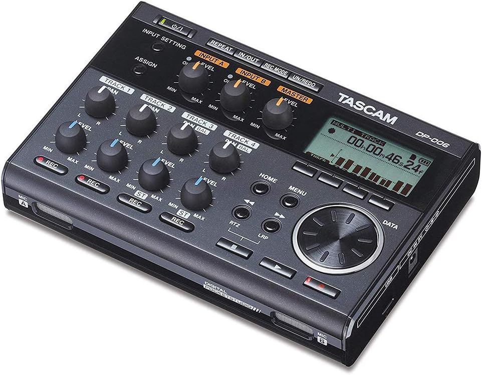6-Track Digital Pocketstudio with AC Power Adapter, Headphones & 32GB Memory Card Bundle R19601