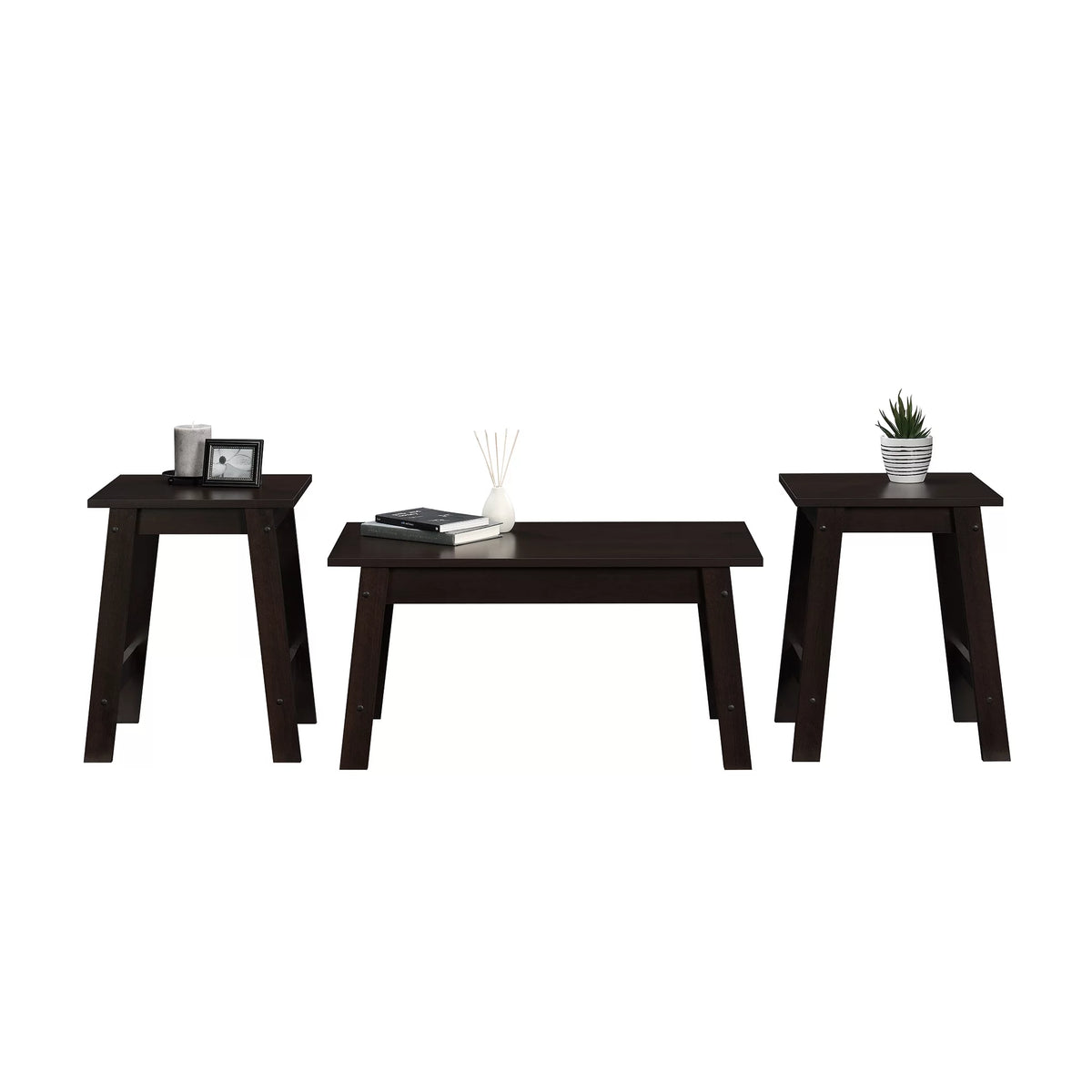 3 Piece Coffee Table and End Table Set D812035