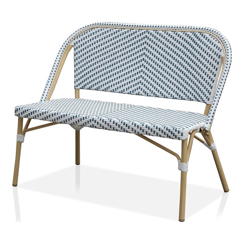 Blue Aluminum Patio Loveseat Q626847