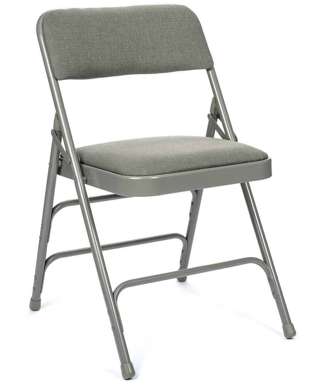 Folding Card Table and Fabric Padded Chair Set, Gray T4232