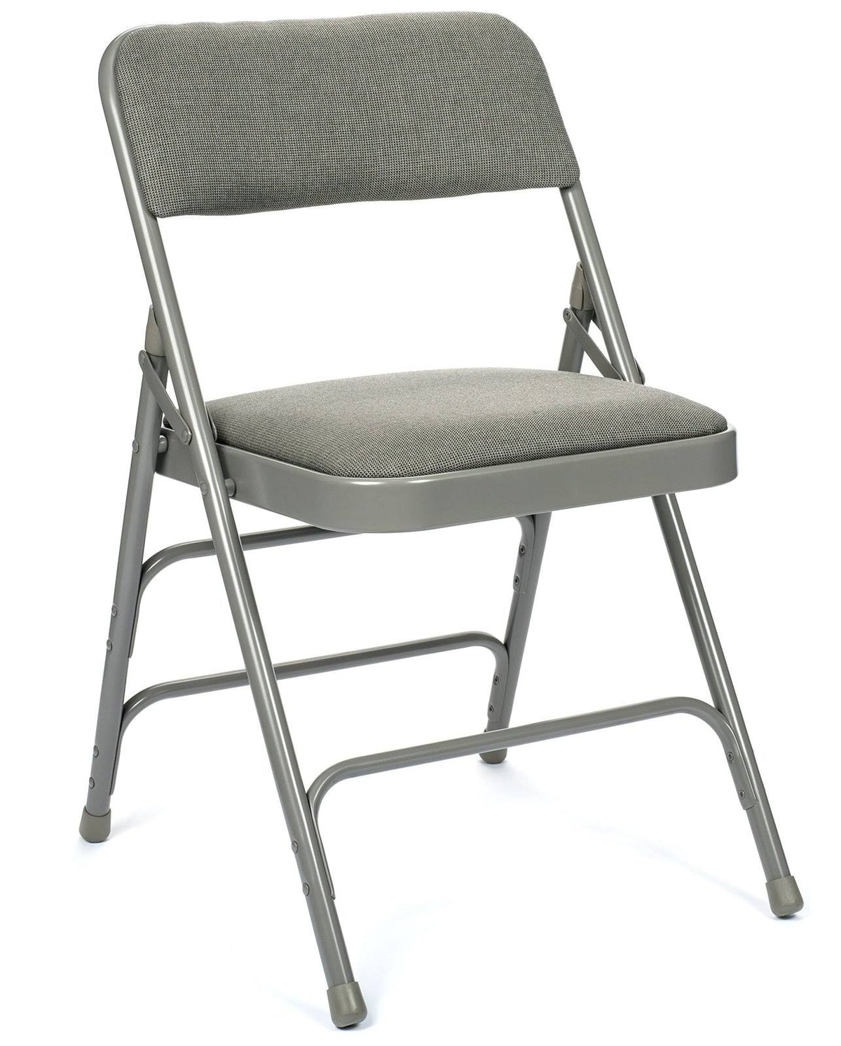 Folding Card Table and Fabric Padded Chair Set, Gray T4232