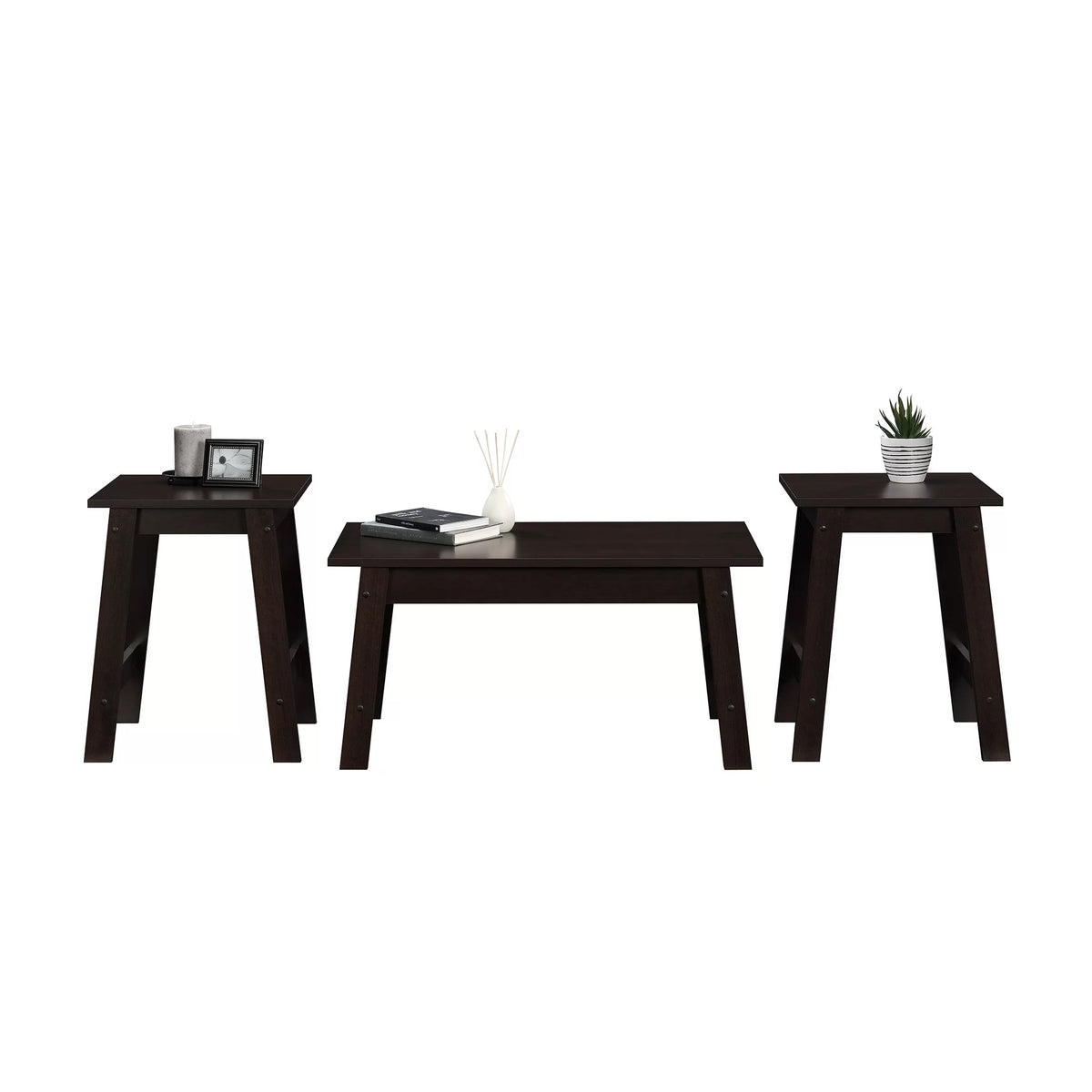 3 Piece Coffee Table and End Table Set D812035