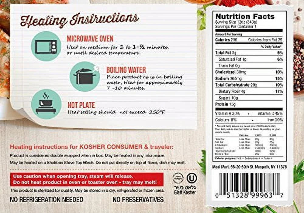 Beef Stuffed Cabbage In Gravy 12 Oz. Pack Of 6 C367