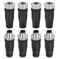 5 Pin M12 Male & Female Waterproof IP67 Circular Connector, 4 Set Z130751