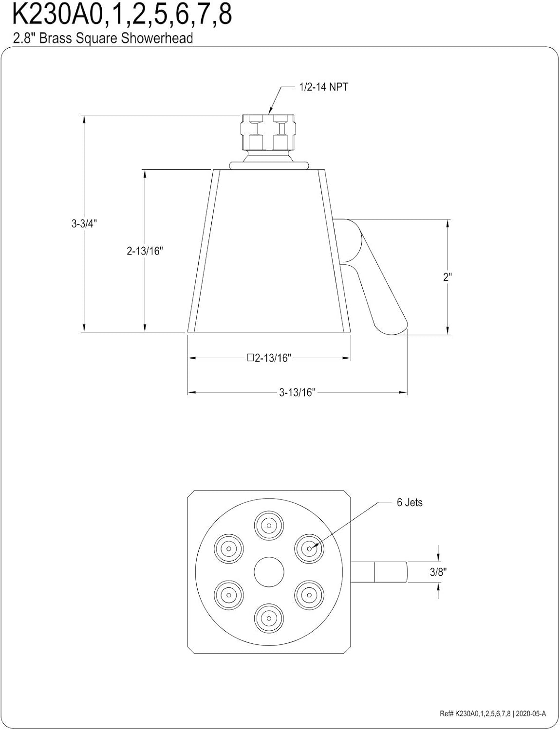 Brushed Nickel Shower Head P468438