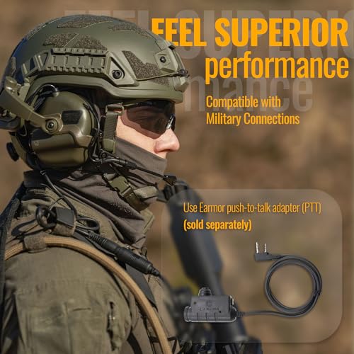 Tactical Communication Headset with Helmet Mount Adapters S777