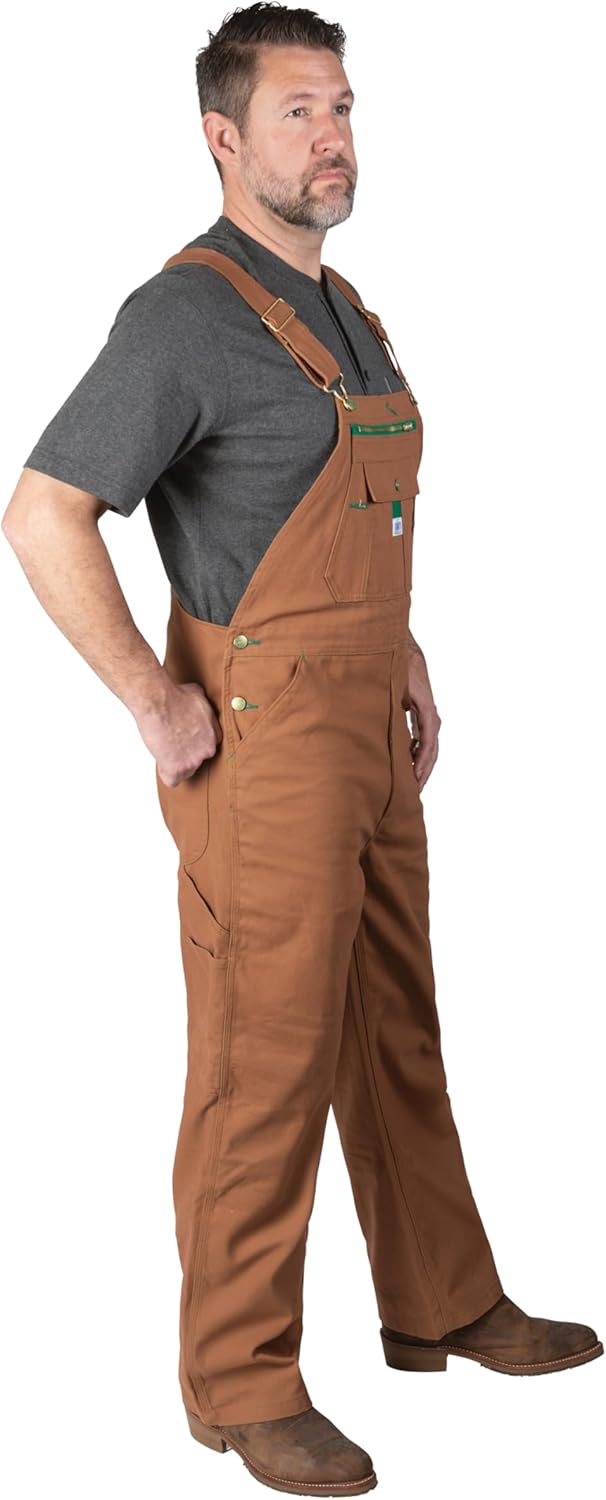 Men's Duck Bib Overall, Pecan, 38x32 N1983