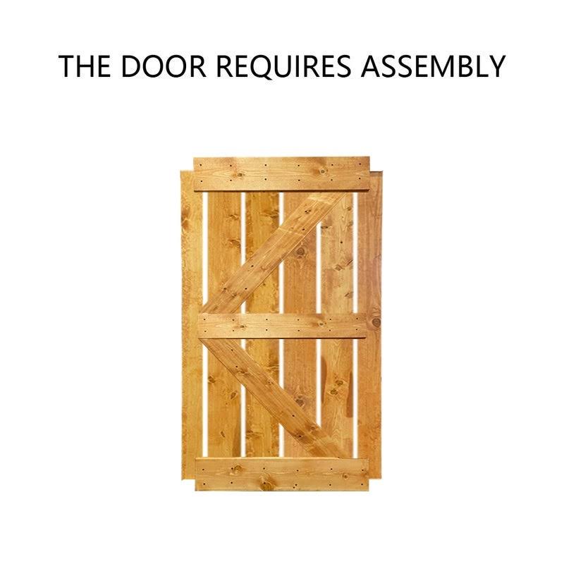 Stained K Double Barn Door Hardware Kit E4941