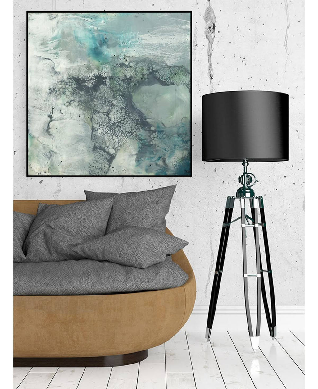 Framed Canvas Art Block Q4928
