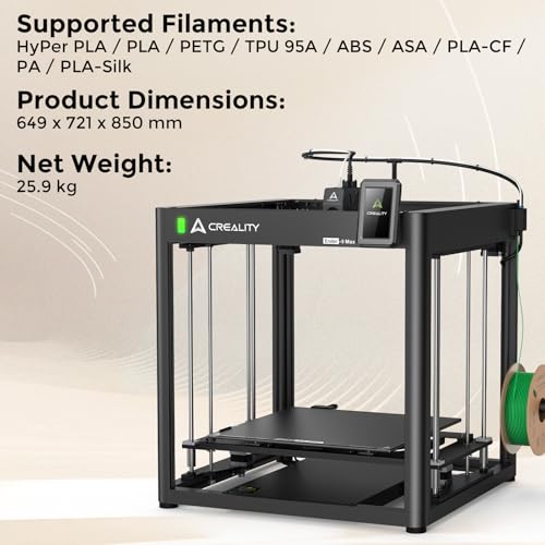 3D Printer, 4-Color CFS System, 500mm/s Speed, All-Metal Frame, 260x260x300mm Build Volume U5019