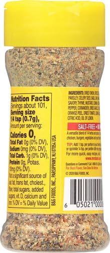 Salt-Free Seasoning Blend, Original, 2.5 Ounce X8436