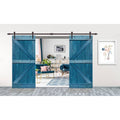 Stained K Double Barn Door Hardware Kit E4941
