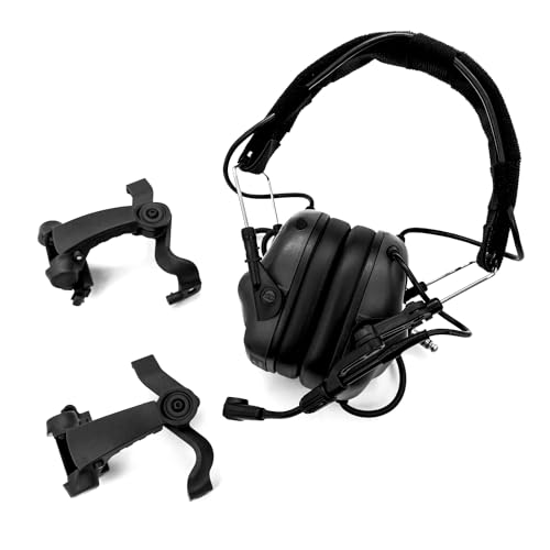 Tactical Communication Headset with Helmet Mount Adapters S777