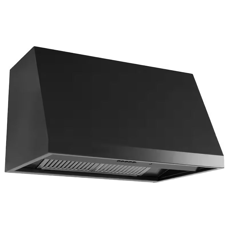 30 in. Wall Mount Range Hood with Light in Matte Black S93349