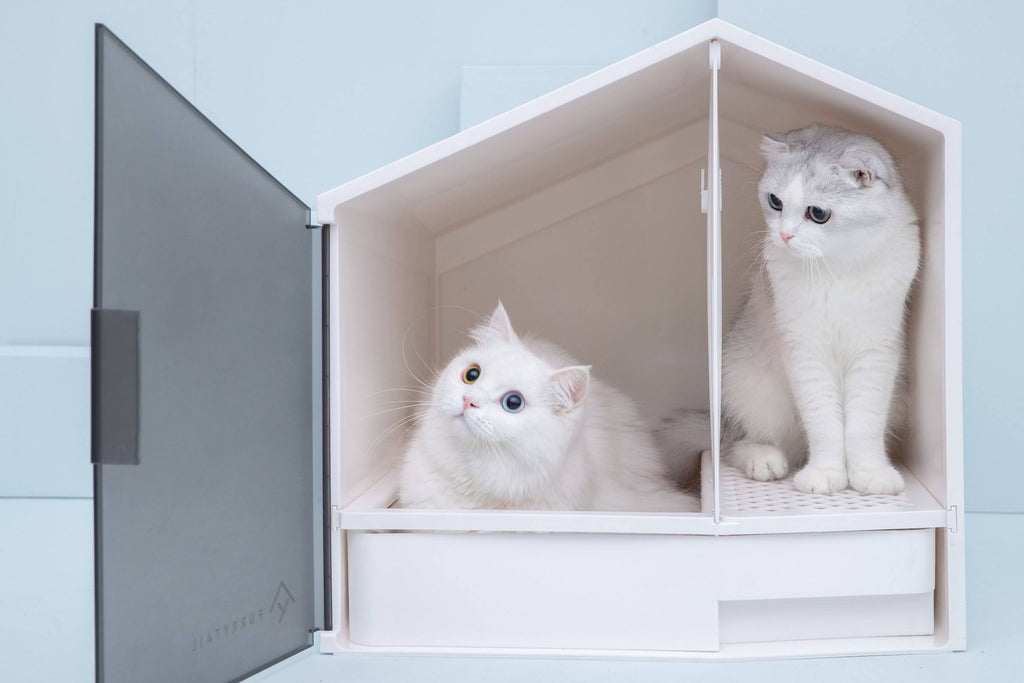 XL Semi-Closed Cat Litter Box with Scoop P78731