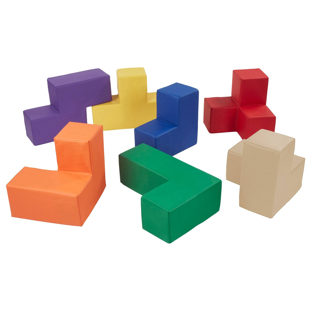 7-Piece Assorted Colors Soft Foam Blocks B62095