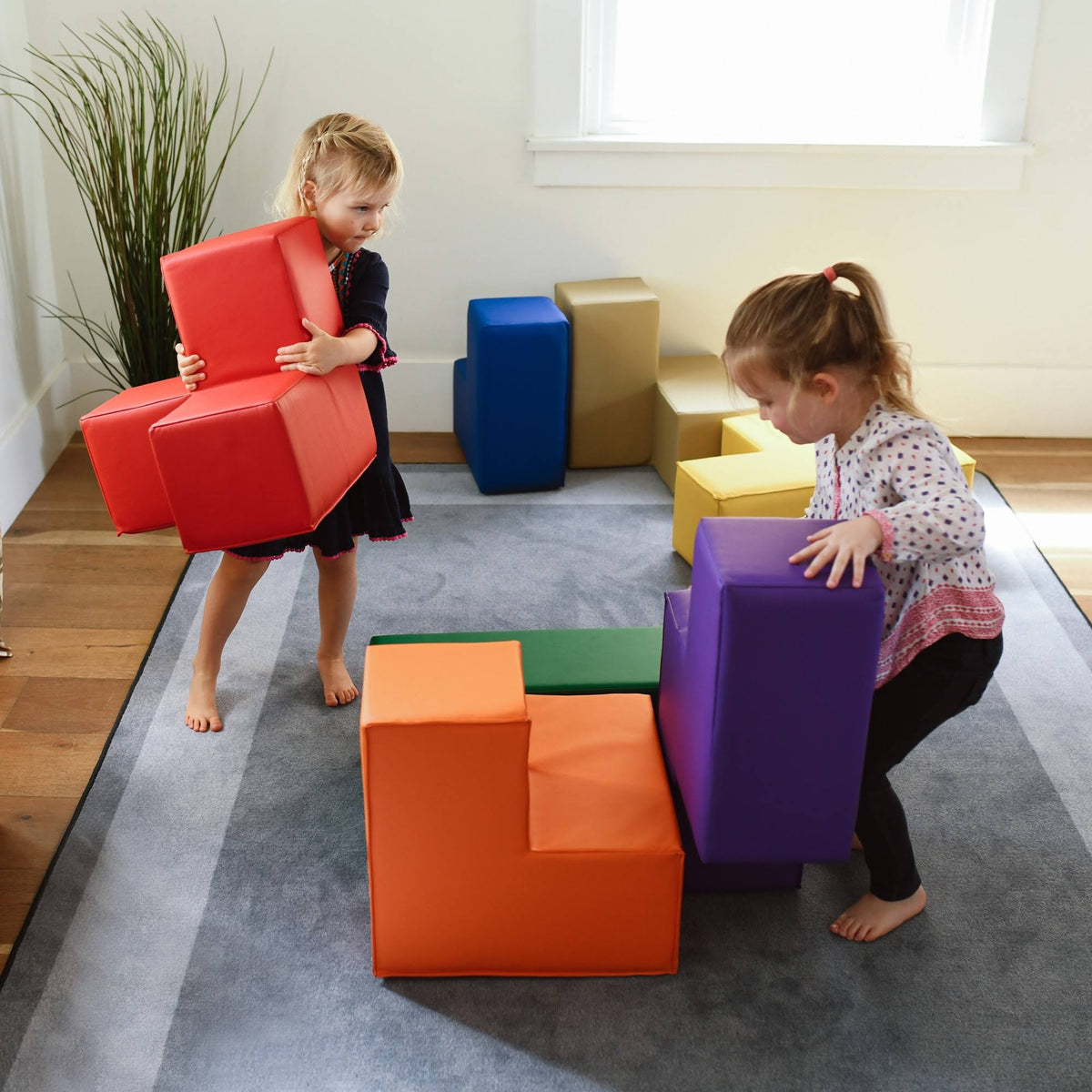 7-Piece Assorted Colors Soft Foam Blocks B62095