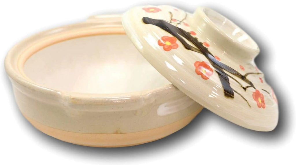 Japanese Donabe Stoneware Casserole with Lid 90 OZ A597