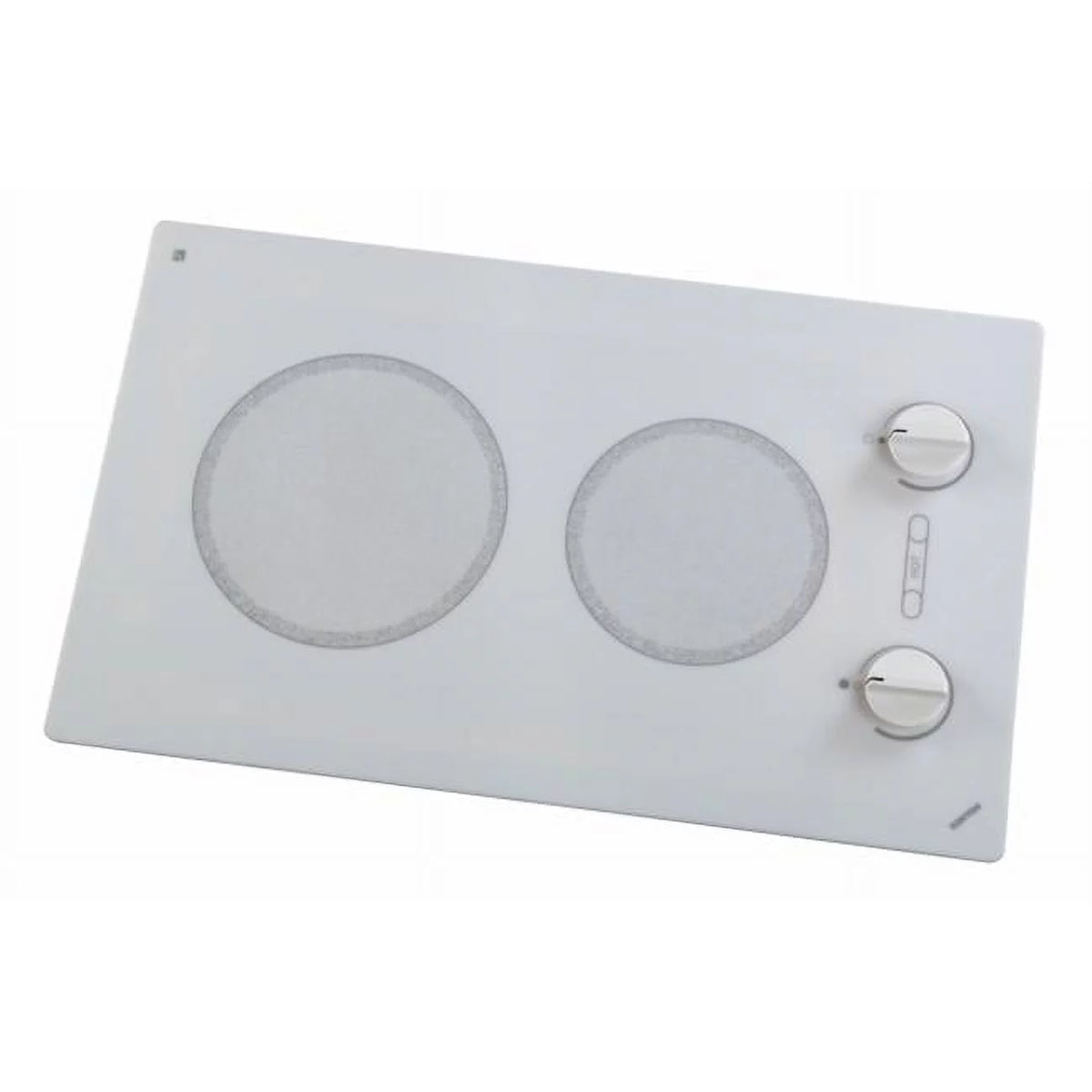 Large 2-burner Cooktop White with Analog Control W662