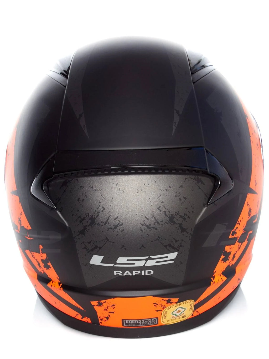 Matt Black Orange Deadbolt Helmet L26704