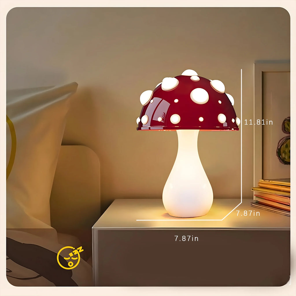 Mushroom Table Lamp Night Light White Y46879