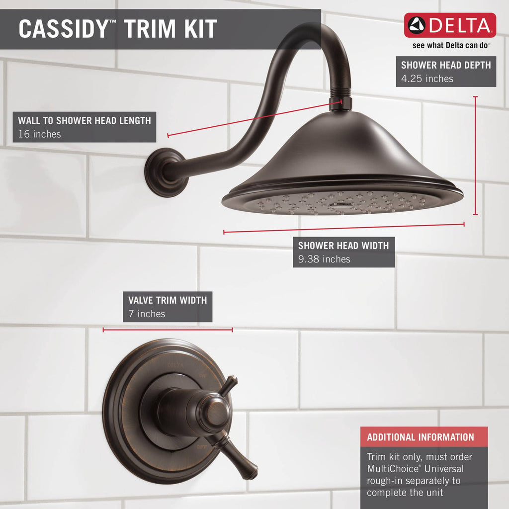 Venetian Bronze Shower Trim R699321