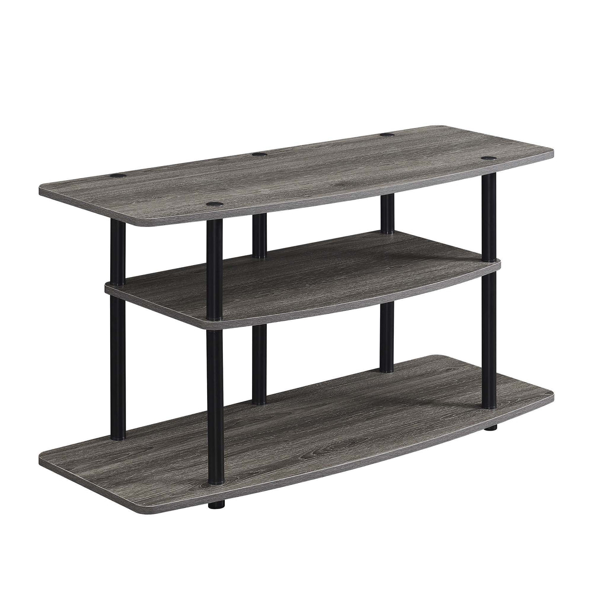 Black 3 Tier Wide TV Stand A244