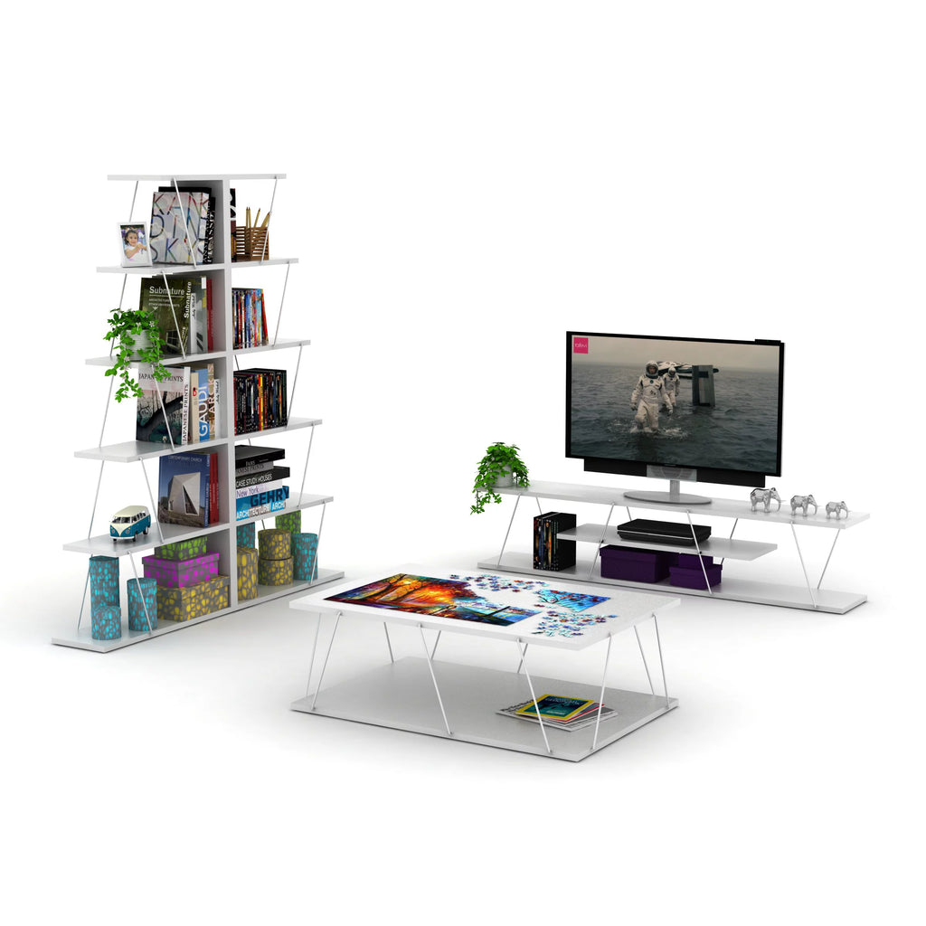 Modern 5 Tier Ladder Bookshelf X933412