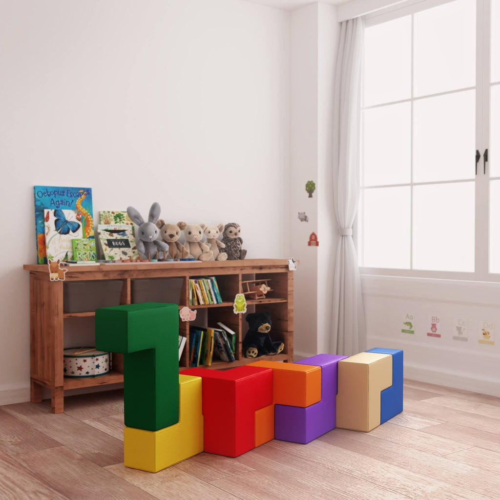 7-Piece Assorted Colors Soft Foam Blocks B62095
