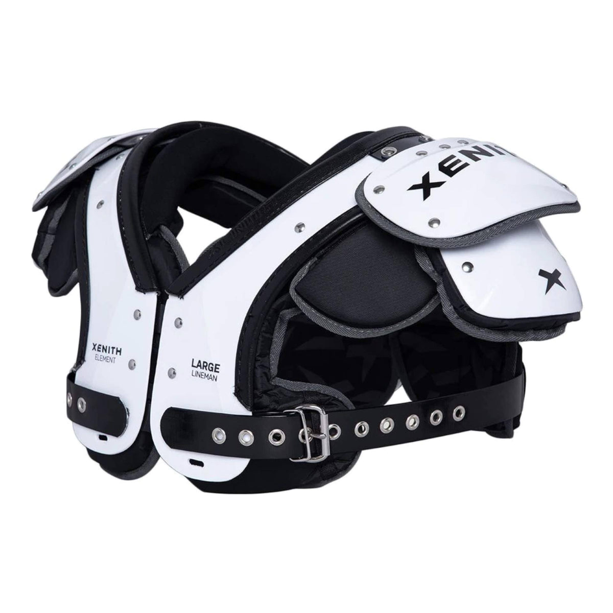 White XL Football Shoulder Pads S27319