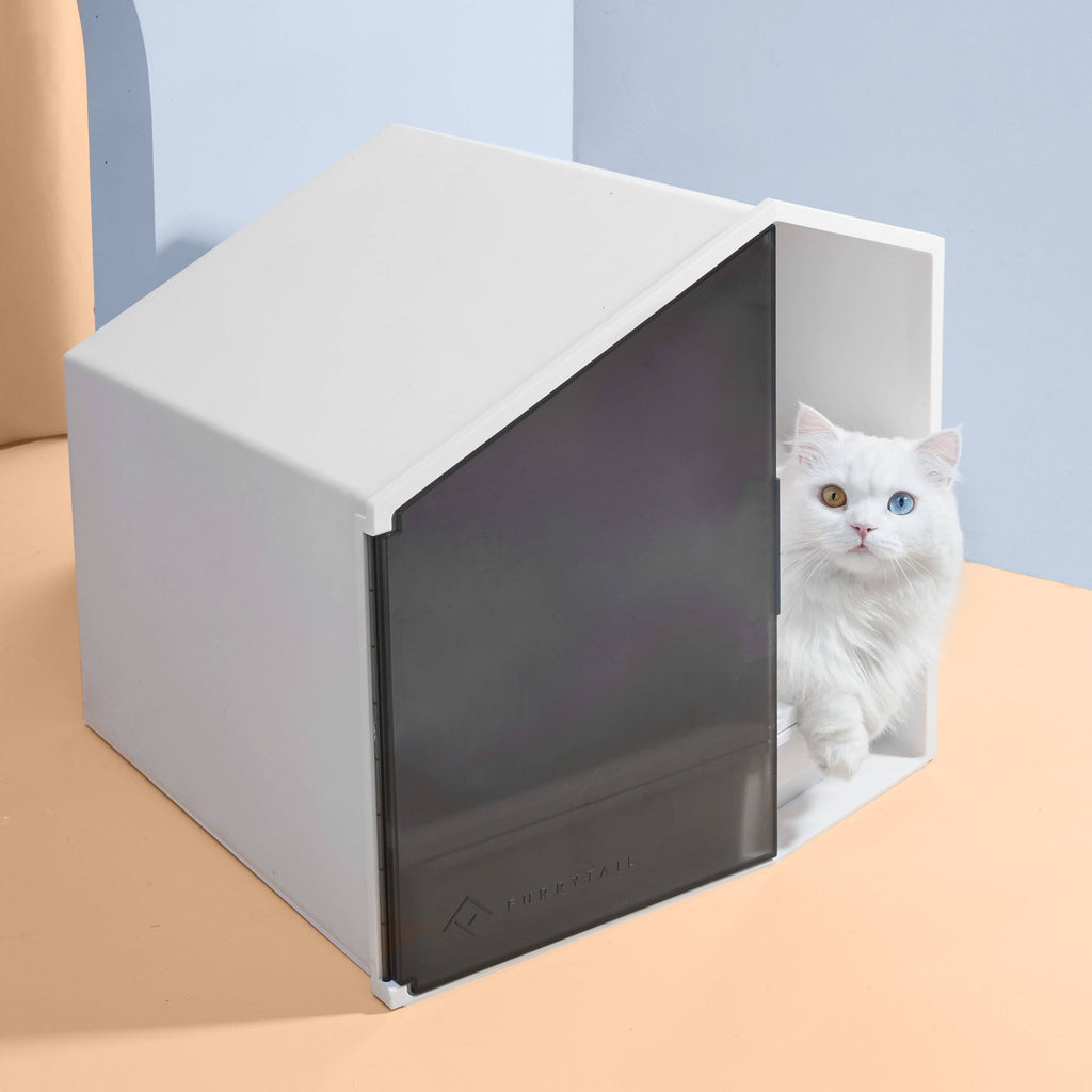 XL Semi-Closed Cat Litter Box with Scoop P78731